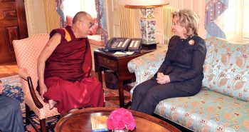 Hillary Clinton and Dalai Lama
