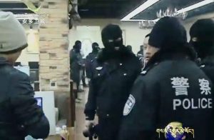 Chinese police raid