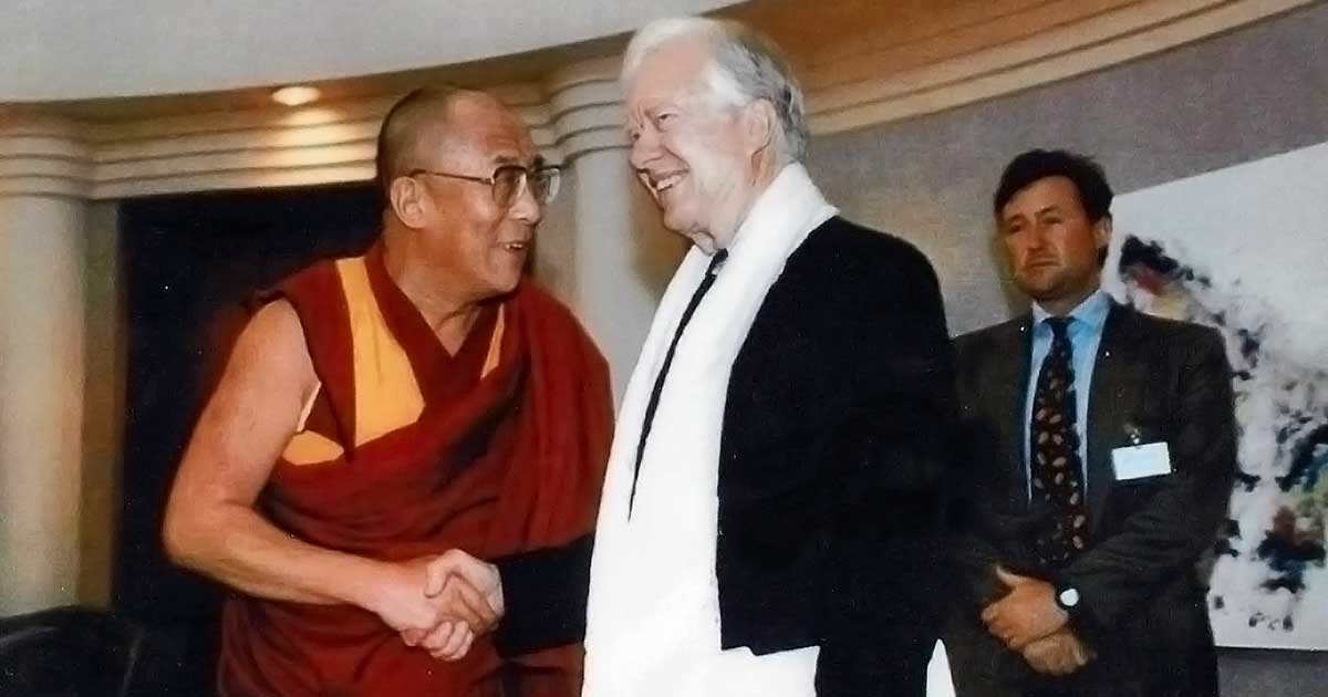 Dalai Lama and former President Jimmy Carter 