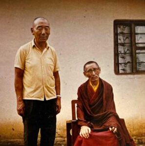 Dakgyab Rinpoche with his steward, Chazoe Lobsang Khyenrab