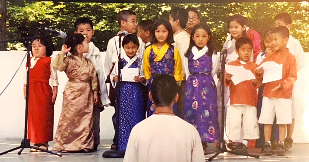 Students of the Tibetan Sunday School