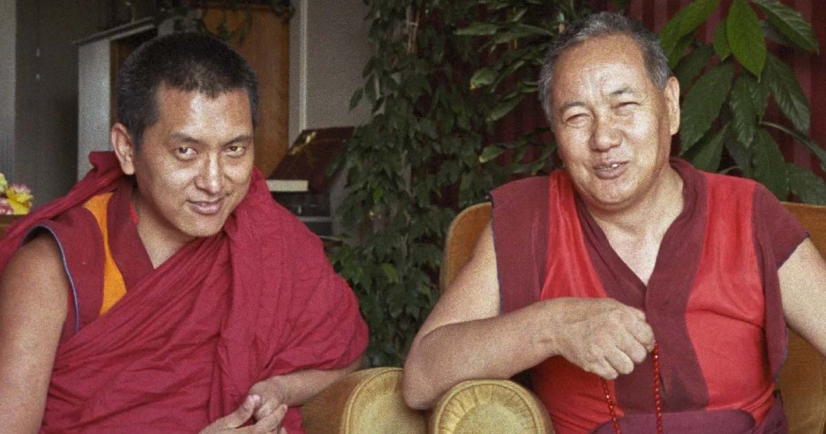 Lama Zopa and Lama Yeshi