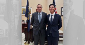 Kunga Wilson with Oregon Senator Jeff Merkley