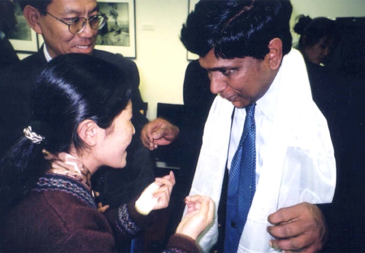 T. Kumar with Ngawang Sangdrol