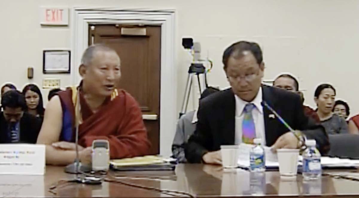 Kirti Rinpoche at the Tom Lantos Human Rights Commission